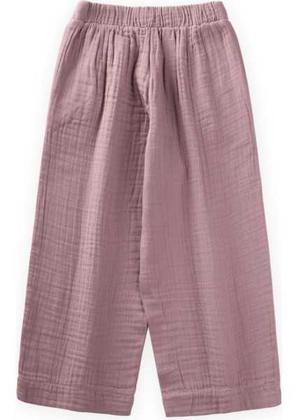 Organik Müslin Pantolon 2-8 Yaş Leylak