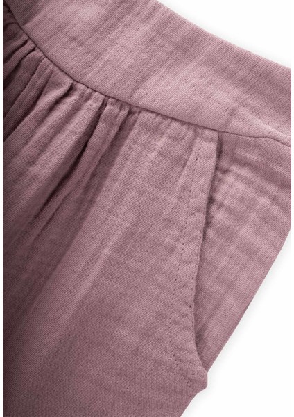 Organik Müslin Pantolon 2-8 Yaş Leylak
