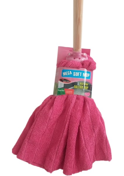 Xl Mikrofiber Paspas Büyük Boy yedek Ucu ve Ahşap Sapı Takım