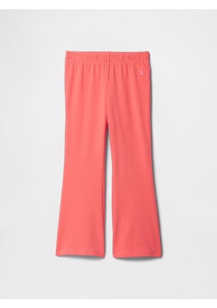 Kız Bebek Turuncu Stretch Jersey Flare Tayt