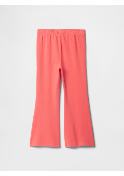 Kız Bebek Turuncu Stretch Jersey Flare Tayt