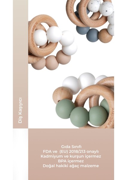 Gıda Sınıfı Silikon Bebek Diş Kaşıyıcı – Güvenli, BPA İçermez ve Ergonomik Tasarım