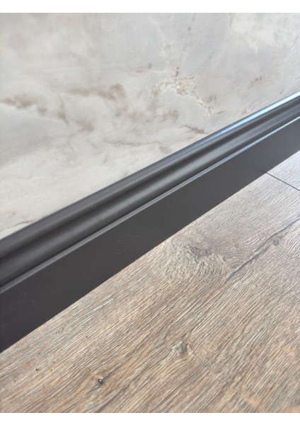 10 cm Cenova Antrasit Pvc Kaplama Parke Süpürgelik