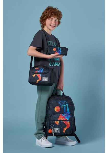 Gri Basketbol Desenli 3’Lü Okul Çanta Seti Set0123643 fiyatları