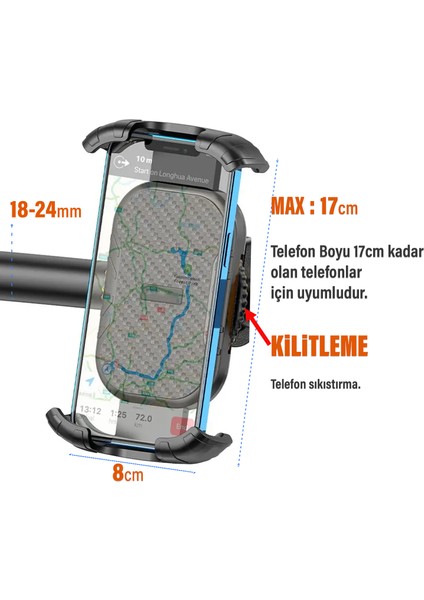 Bisiklet ve Motor Telefon Tutucu Hld-19