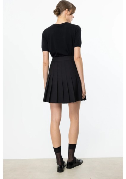 Kadın Piliseli Tenis Etek 1018 Siyah fırsatları