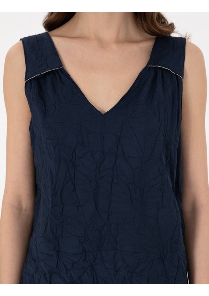 Kadın Lacivert Regular Fit Bluz 50301151-VR033