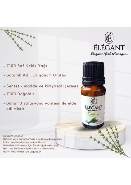 Kekik Yağı 10 ml - %100 Saf Ve Doğal - Aromaterapi, Esansiyel, Bitkisel Uçucu Yağ