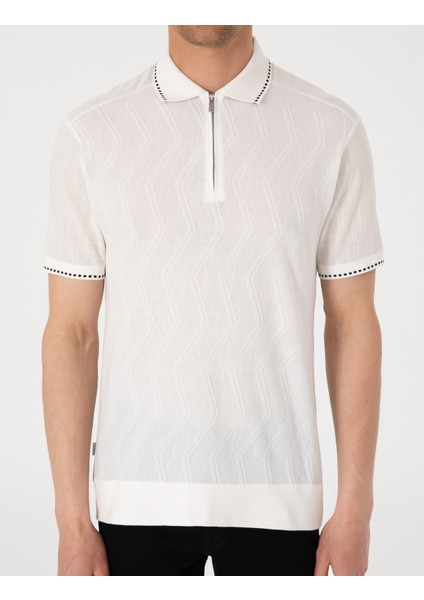 Erkek Beyaz Regular Fit Tişört 50302591-VR013