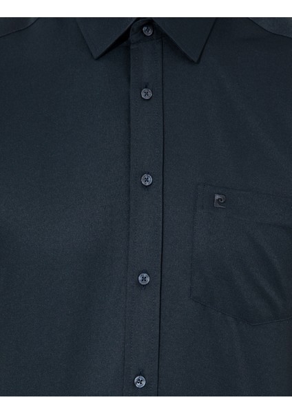 Erkek Lacivert Regular Fit Kısa Kollu Gömlek 50255266-VR033
