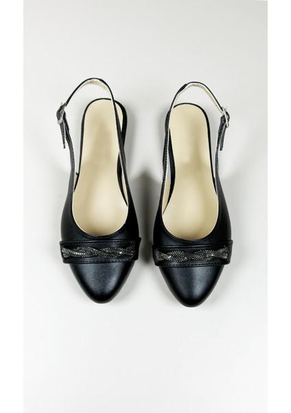 Klara 2504 Kadın Babet - Burgu Detaylı Açık Topuk Şık Günlük Ayakkabı modelleri