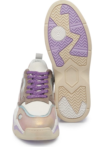 Lila Hakiki Deri Kadın Sneaker - K24I1AY67196-S1T fırsatları