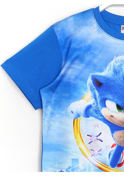 Kirpi Sonic The Hedgehog Yazlık Kısa Kollu T-Shirt Mavi 001-0001773 modelleri