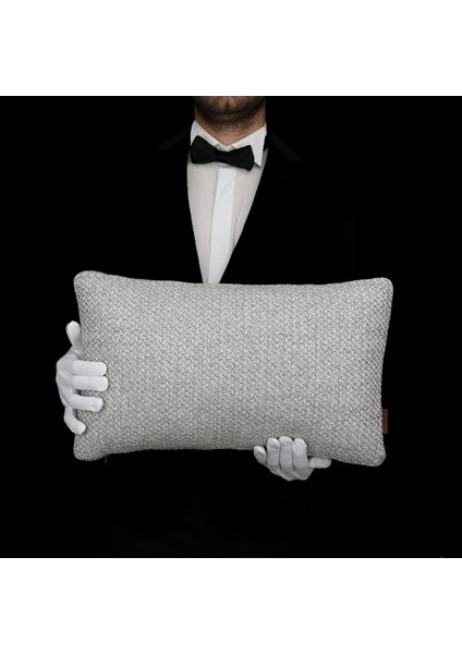 Mira Gri Keten 6'lı Kırlent Seti