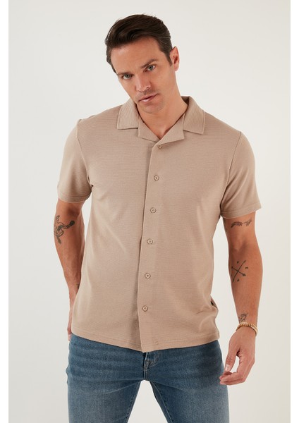 Pamuklu Regular Fit Kısa Kollu 2'li Paket Gömlek Erkek Gömlek 5902640S2 fiyatları