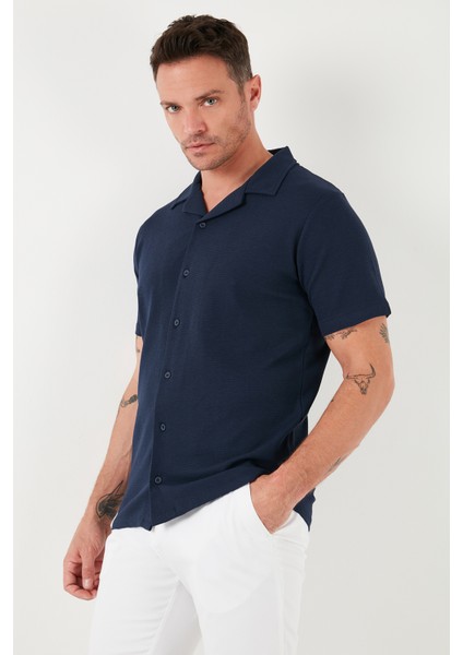 Pamuklu Regular Fit Kısa Kollu 2'li Paket Gömlek Erkek Gömlek 5902640S2