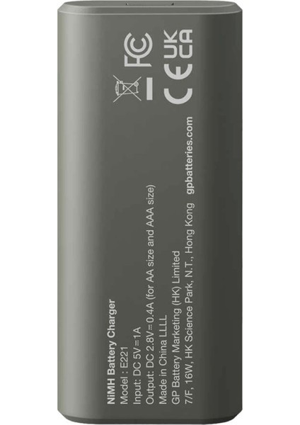 Gp Recyko E221 2 x 2600 Mah R6 Aa Pilli Pil Şarj Cihazı (GP-E221/270AHCER21-2GTLB2) (4887)
