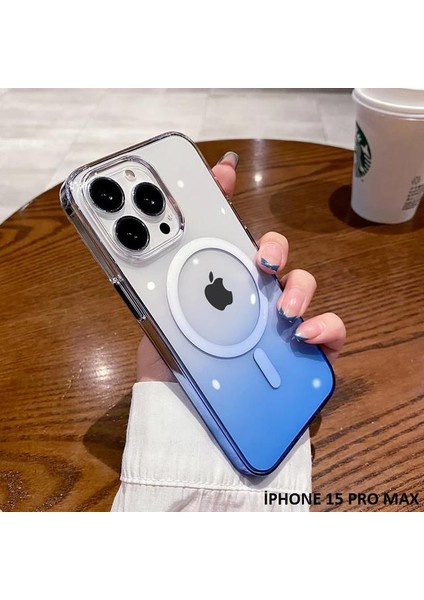 Iphone 15 Pro Max Pixel Sert Magsafe Uyumlu Telefon Kılıfı