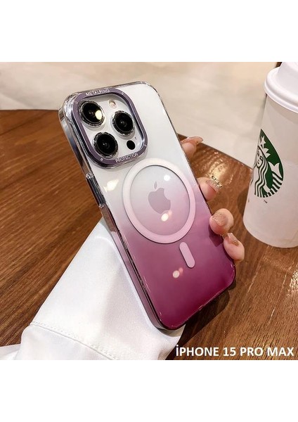 Iphone 15 Pro Max Pixel Sert Magsafe Uyumlu Telefon Kılıfı