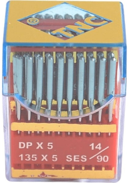 Düz Makine Kalın Dip Yanmaz Dikiş İğnesi / DPX5 SES PVD 14/90 100ADET