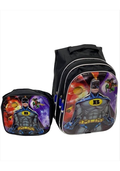 Batman Erkek Çocuk Beslenmeli Ilkokul Çantası