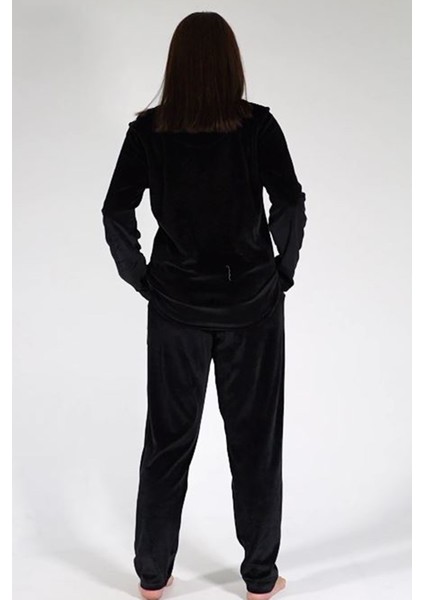 Kadın Kadife Büyük Beden Uzun Kol Pijama Takım , 306006 fırsatları
