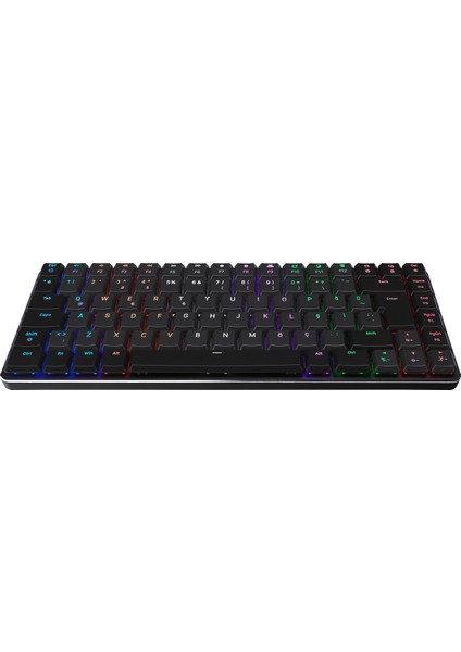 Granıte Siyah/gri Low Profile Red Swıtch Q Rainbow Mekanik Gaming Oyuncu Klavye