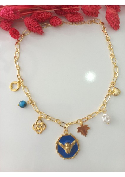 Gold Zincir Özel Tasarim Butik Kolye