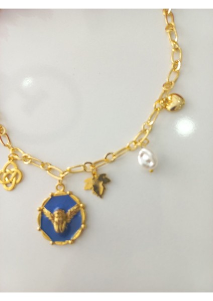 Gold Zincir Özel Tasarim Butik Kolye