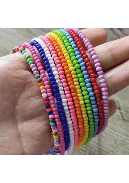 Renkli Kum Boncuk Kolye