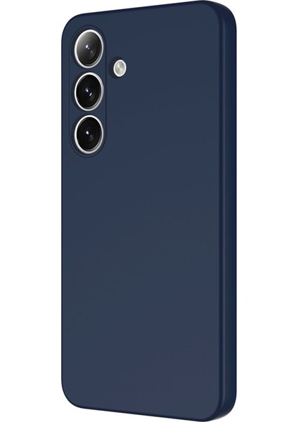 Samsung Galaxy A56 Silikon Kılıf Yumuşak Kılıf Korumalı Kılıf Düz Renk - Lacivert