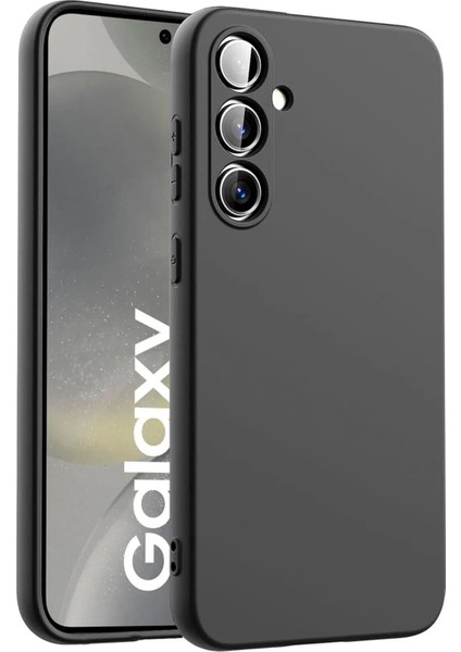 Samsung Galaxy A26 Silikon Kılıf Yumuşak Kılıf Korumalı Kılıf Düz Renk - Siyah