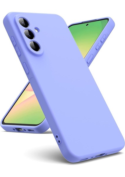 Samsung Galaxy A56 Silikon Kılıf Yumuşak Kılıf Korumalı Kılıf Düz Renk - Lila