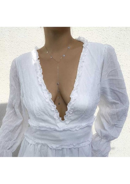 Altın Kaplama Dekolte Zincir Kolye