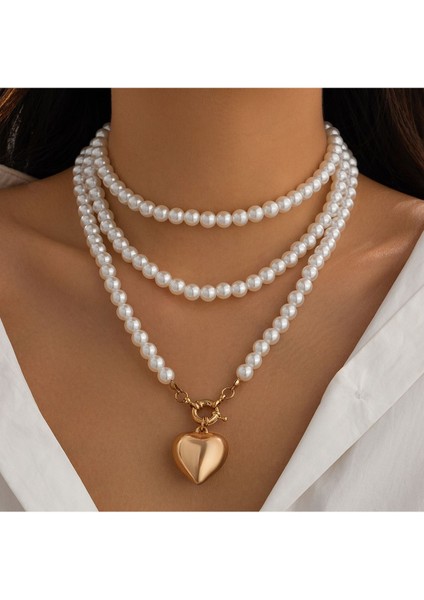 Önden Kapamali Kalp Detaylı Inçi Tasarım Kolye 120 Cmm Uzunluktaki Çok Amaçlı Kullanılır