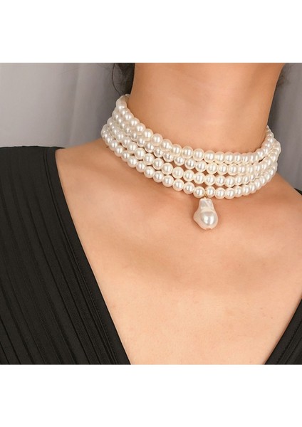 Choker Şık Inci Kolye