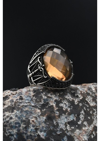 Zultanit Taşlı Terazi Figürlü 925 Ayar Gümüş Erkek Yüzüğü 901741 fiyatları