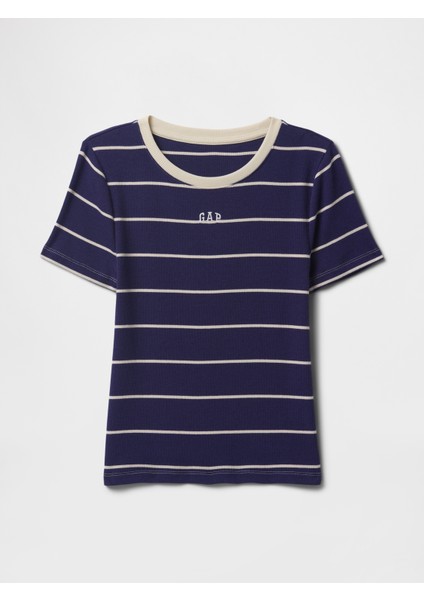 Kadın Lacivert Gap Logo Modern Crop T-Shirt fiyatları