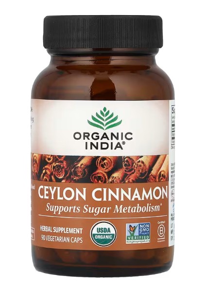 Ceylon Cinnamon, 90 Vegetarian Caps (325 mg Per Capsule)