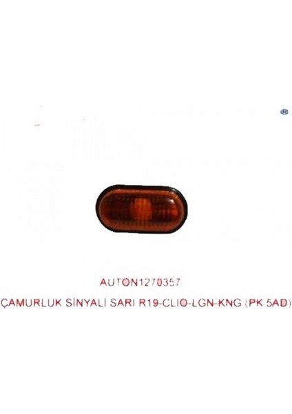 Çamurluk Sinyali Sari R19-CLIO-MEGANE-LAGUNA-R21 Master Ii Glstd