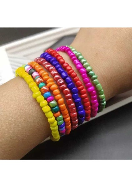 3 Lü Kum Boncuk Lastikli Bileklik fiyatları