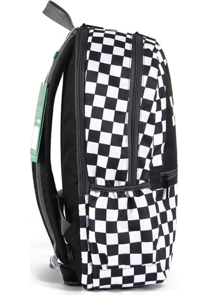 Çift Bölmeli Okul Sırt Çantası Kareli Siyah / 03780 modelleri