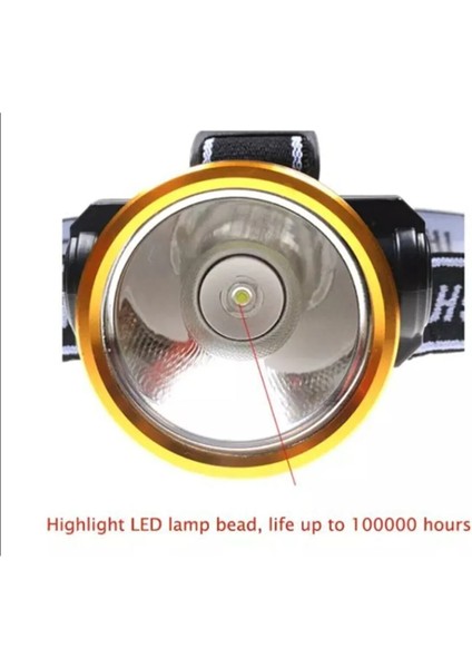 Q-Max Hight Power Süper Parlak Ultra Güçlü 3 Mod Süper Parlak Uzun Menzilli Kafa Feneri
