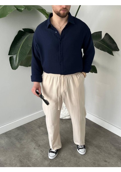 Erkek Regular Likralı Kırışmaya Dayanıklı Terletme Yapmayan Iç Göstermeyen Aerobin Kumaş Gömlek