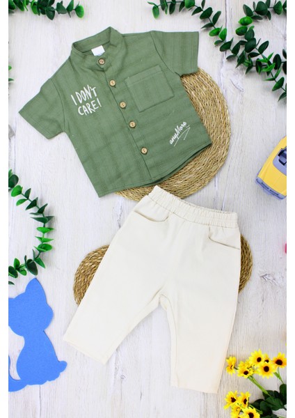 Gömlekli Yazlık Erkek Bebek Çocuk Takım 9 Ay, 12 Ay, 18 Ay, 2 Yaş fiyatları