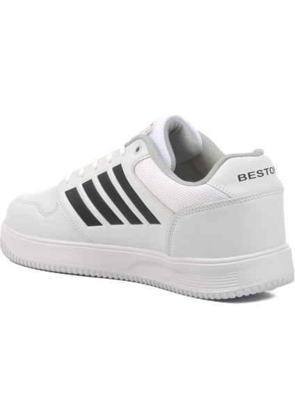 Beyaz-Siyah Erkek Spor Ayakkabı Bestof 074 M fırsatları