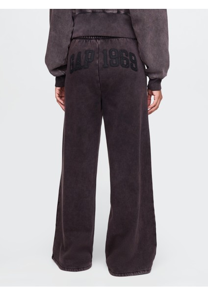 Kadın Siyah Vintagesoft Baggy Wide-Leg Pantolon modelleri