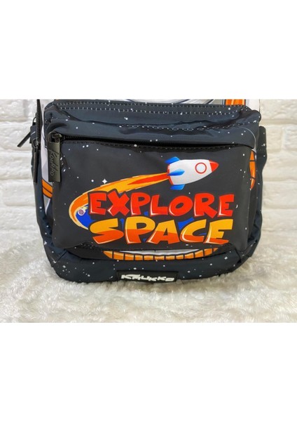 Astronot Erkek Çocuk 4 Gözlü Ilkokul Çantası Okul Çantası