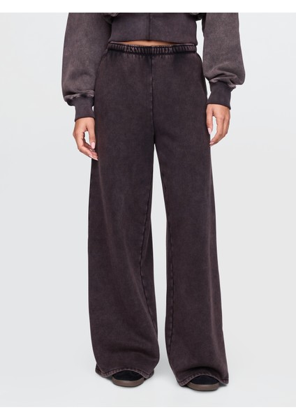 Kadın Siyah Vintagesoft Baggy Wide-Leg Pantolon indirimleri