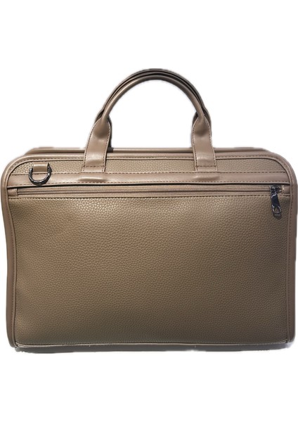Luxury Sg071219 Deri Laptop Ve Evrak Çantası Bej